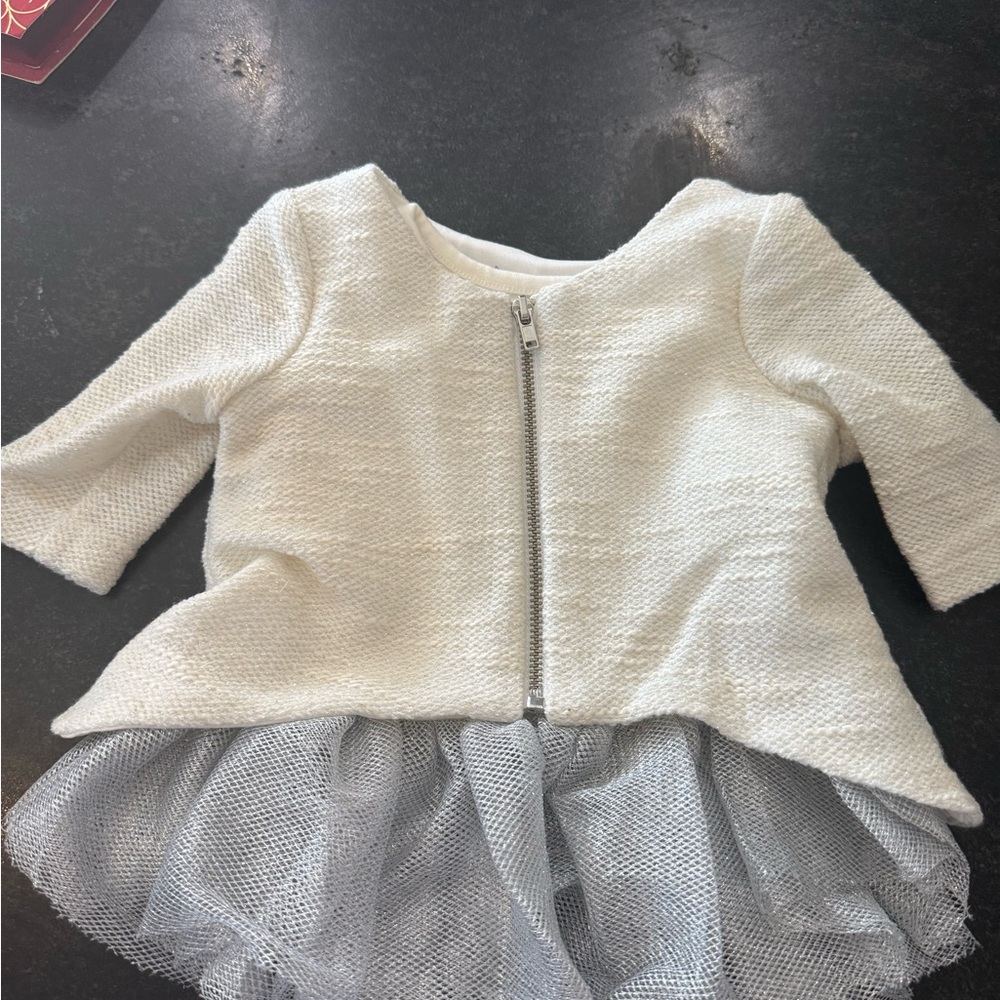 NWOT - Pippa & Julie Tank & Tulle Dress with Zip Jacket & Bloomers. Size 6/9M